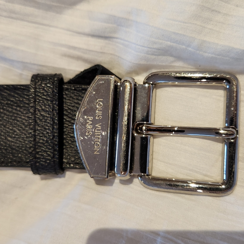 Louis Vuitton Damier Graphite Pattern Belt - Picture 4 of 6